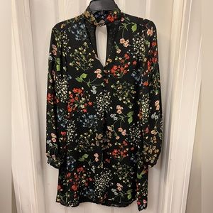 Dalia Black Floral Dress